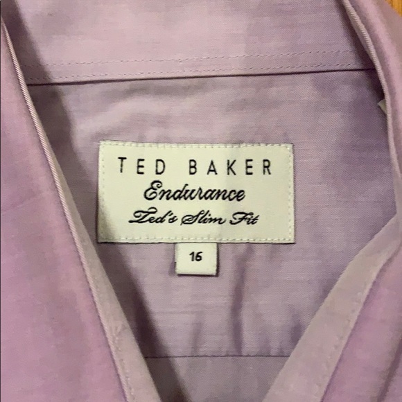 Lavender Ted Baker button down dress shirt - Picture 9 of 11